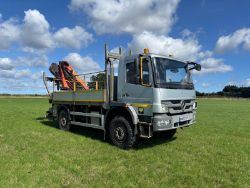 2013 63 MERCEDES ATEGO 1318A 4X4 HCV - 307KMS - PALFINGER CRANE
