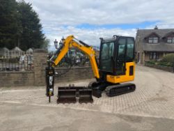 2022 JCB 16C-1 T3 MINI EXCAVATOR WITH X3 BUCKETS AND JCB HM100Q BREAKER BUNDLE!