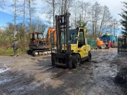 HYSTER H5.50XM 5.5 TON DIESEL COUNTERBALANCE FORKLIFT *347 HOURS*