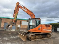 DOOSAN DX140LC EXCAVATOR*YEAR 2012*C/W GRAPPLE*