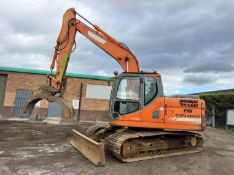 DOOSAN DX140LC EXCAVATOR*YEAR 2012*C/W GRAPPLE*