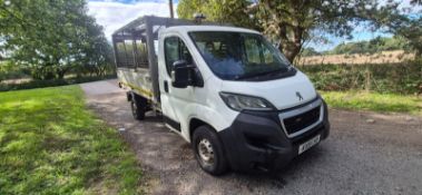 2019 19 PEUGEOT BOXER 335 L2 BLUE HDI CAGED TIPPER VAN - 98K MILES - EURO 6