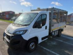 2019 19 PEUGEOT BOXER 335 L2 BLUE HDI CAGED TIPPER VAN - 98K MILES - EURO 6