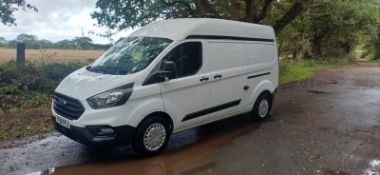 2019 19 FORD TRANSIT CUSTOM 320 BASE PANEL VAN - 79K MILES - AIR CON - INTERNAL RACKING