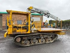 TRACKED FLATBED CARRIER*C/W HIAB CRANE*