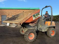 AUSA D400 AHG SWIVEL TIP DUMPER*YEAR 2015*2609 HOURS*