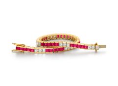 Rubin-Diamant-Armband