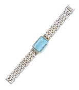 Aquamarin-Diamant-Armband