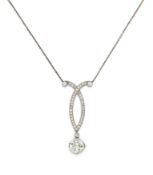 Feines Belle Époque Diamant-Collier