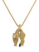 Gold-Anhängerkette "Panther"