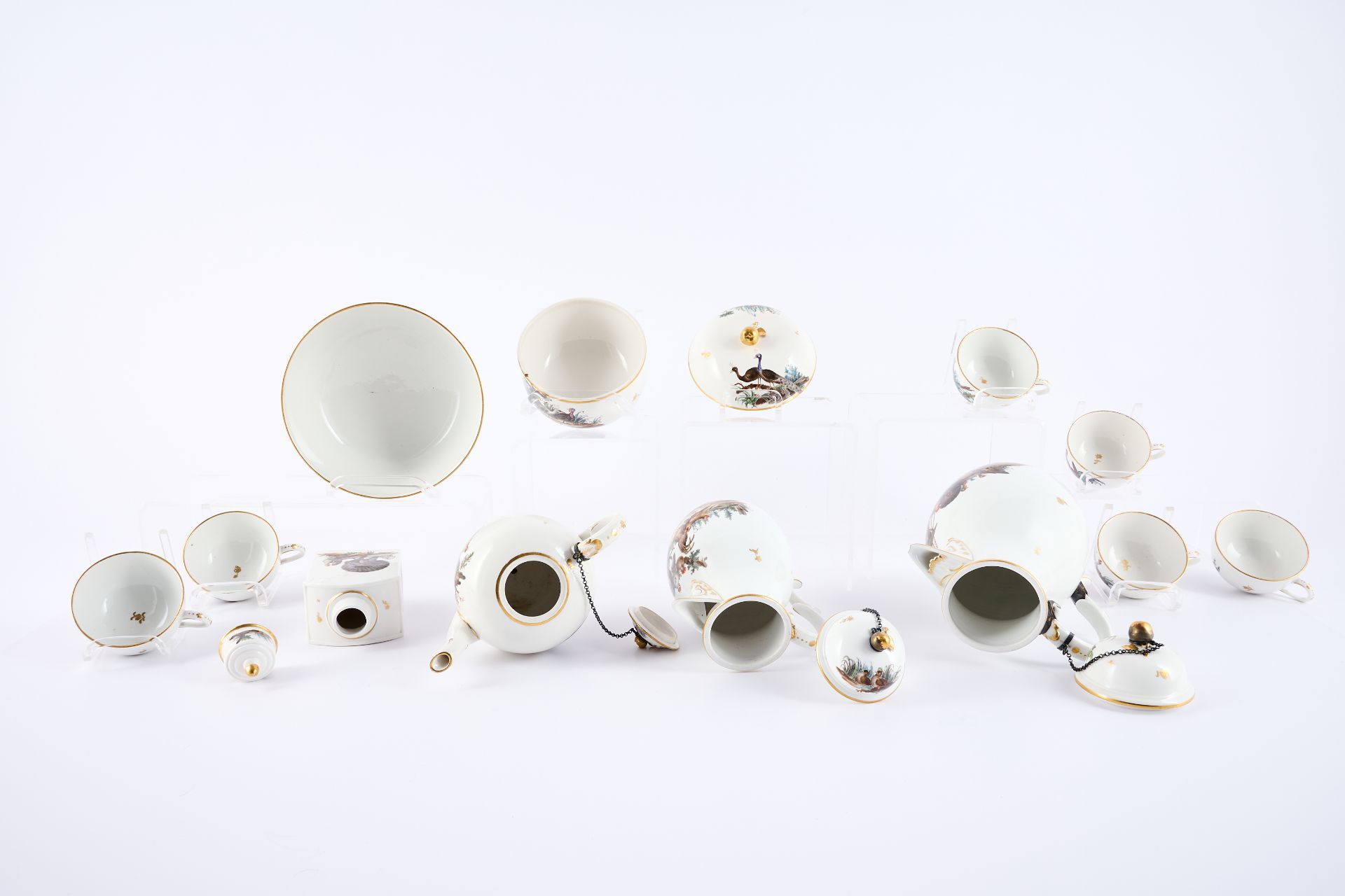 Kaffee- und Teeservice mit Vogeldarstellungen - Bild 5 aus 6