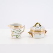 Milchkännchen und Zuckerdose 'Flora Danica'