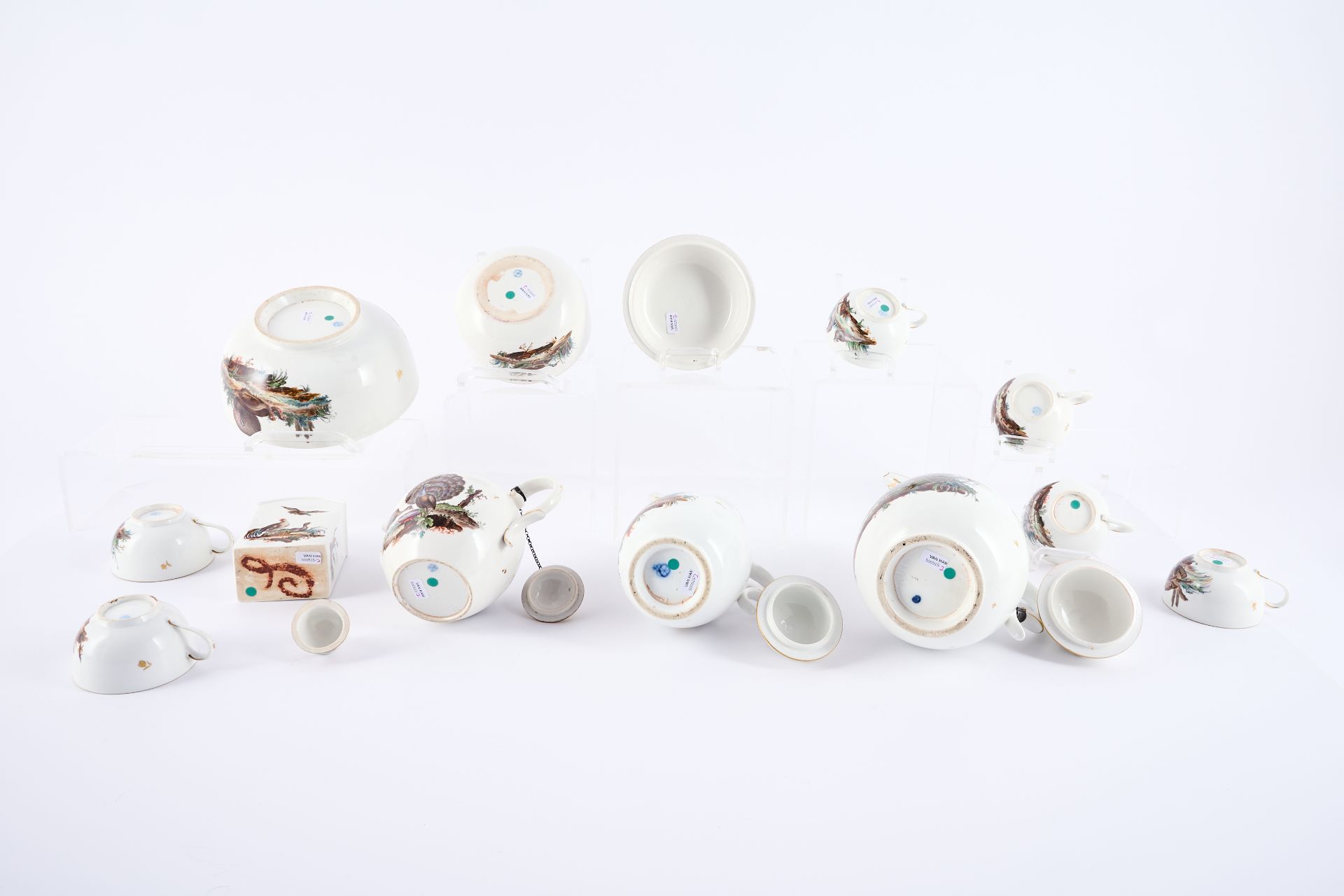 Kaffee- und Teeservice mit Vogeldarstellungen - Bild 6 aus 6