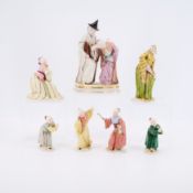 Gruppe von sieben Chinesen-Figuren