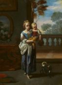 Antonio Amorosi: Junges Geschwisterpaar mit Hund