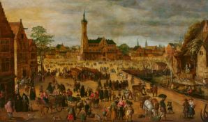 Flämische Schule: Der Grote Markt in Lier