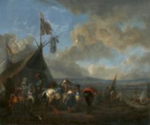 Philipps Wouwerman: "At a Sutler's Tent"