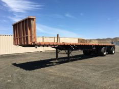 1980 Transcraft TL40 Flatbed Trailer,