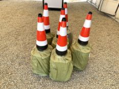 (60) Unused Florescent Safety Traffic Cones.