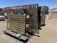 (3) A-Frames of Misc Glass Panels.