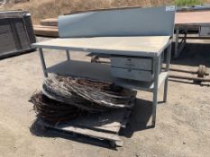 2-Tier Metal Workstation w/(2) Drawers,