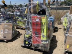 Pallet of Misc Power Tools, Including Leaf Blower,