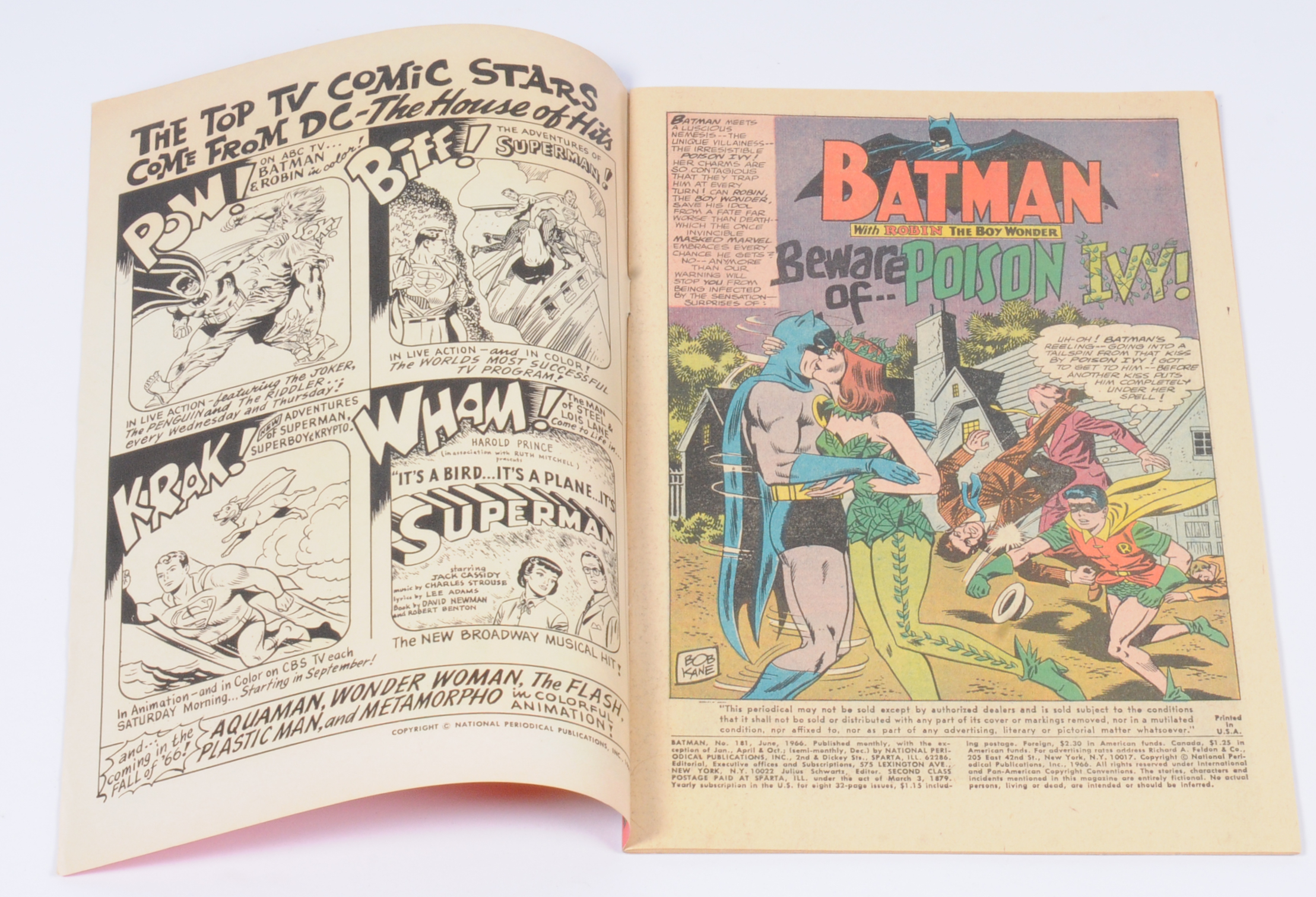 DC Comics, Batman #181 (1966) First Appearance of Poison Ivy. Poster ...
