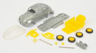 Matchbox Dinky DY6 1951 Volkswagen - Pre-production trial model - bare metal body & base without ...