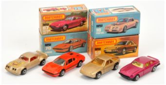 Matchbox Superfast Group Of Cars (1) 16C Pontiac Firebird - metallic light brown body, unpainted ...
