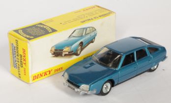 Spanish Dinky Toys 011455 Citroen CX Pallas - Metallic blue, black including interior, cast hubs 