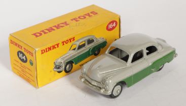 Dinky Toys 164 Vauxhall Cresta Saloon - Two-Tone Dark Green, grey including ridged hubs, silver trim