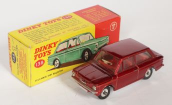 Dinky Toys 138 Hillman IMP Saloon - Metallic red body with silver trim and harder to find red int...