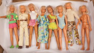 Kenner, a group of eight Dusty vintage dolls with storage odour. The lot comprises…