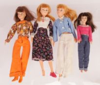 Uneeda, a group of four vintage fashion dolls comprising three Dollikin dolls and …