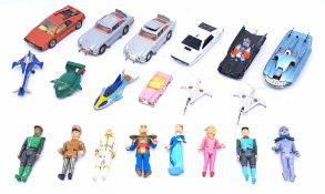 Matchbox, Corgi and others a loose TV & Film model group comprising of cars, aircraft, character ...
