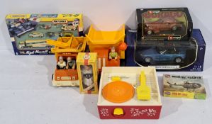 Matchbox, Burago, Fisher-Price, Airfix and others. A Large group of collectables comprising of di...