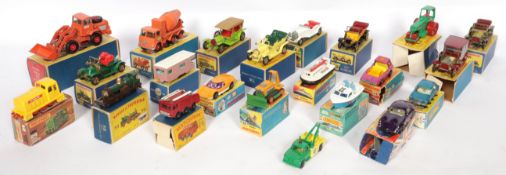 Matchbox, a mostly boxed group comprising of "Superfast", "Models of Yesteryear" and similar