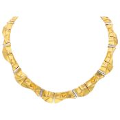 Lapponia 14K Gold/platinum necklace by Björn Weckström 
