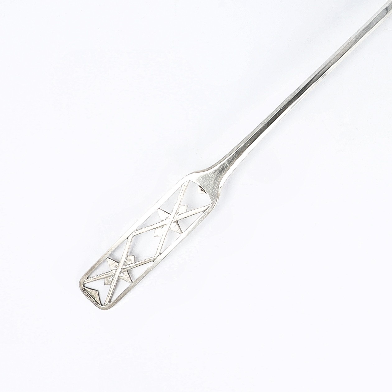 No Reserve - Fish scoop, Hendrik Hubert, Groningen ca. 1790, silver - Image 3 of 5