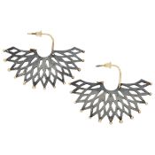 18K Gold/silver earrings