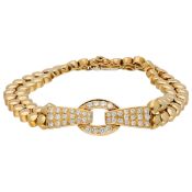 18K Yellow gold bracelet set with approx. 1.00 ct. diamond