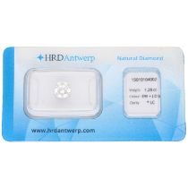 1.28 ct. Round Brilliant HRD certified natural diamond