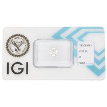 0.72 ct. Round Brilliant IGI certified natural diamond