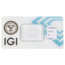 0.91 ct. Round Brilliant IGI certified natural diamond