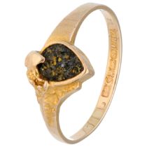 Lapponia 'Galateia' 14K Yellow gold ring set with pyrite