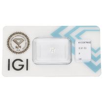 0.31 ct. Round Brilliant IGI certified natural diamond