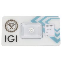 1.05 ct. Round Brilliant IGI certified natural diamond