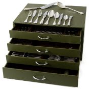 Christofle cutlery cassette (102), model Fidelio, Paris 2010-2015, silver plated