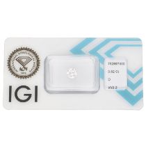 0.62 ct. Round Brilliant IGI certified natural diamond