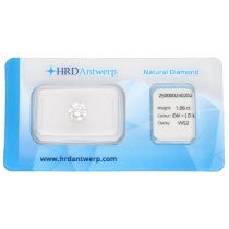 1.06 ct. Round Brilliant HRD certified natural diamond